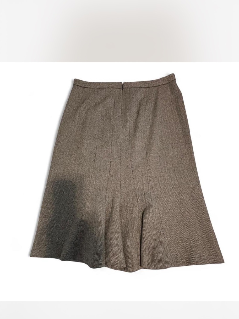 J. Crew sz 6 wool herringbone midi skirt, lined classic academia preppy workwear